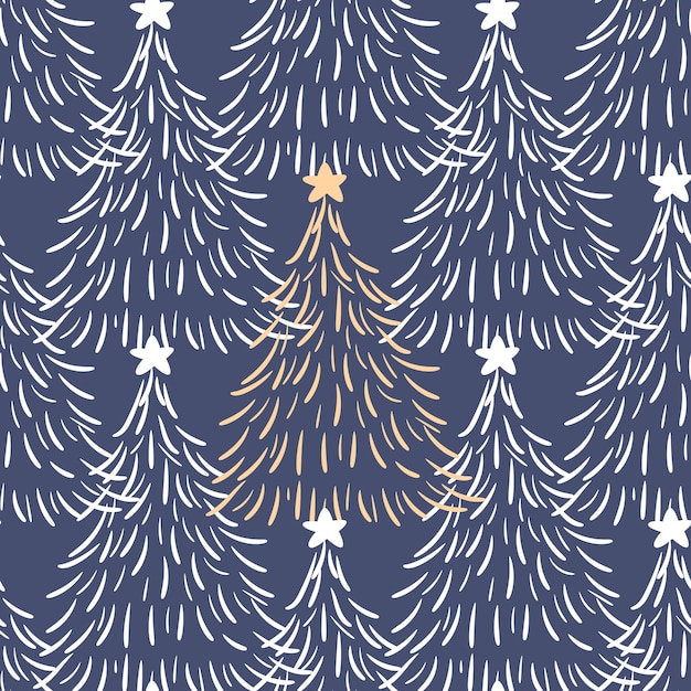 Winter and Christmas Themed Seamless Pattern