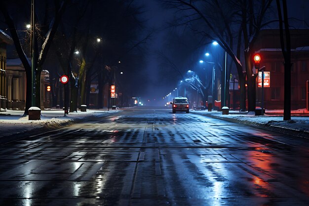 premium-ai-image-winter-city-lights