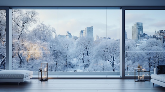 Фото Зимняя уютная интерьерная рекламная фотография