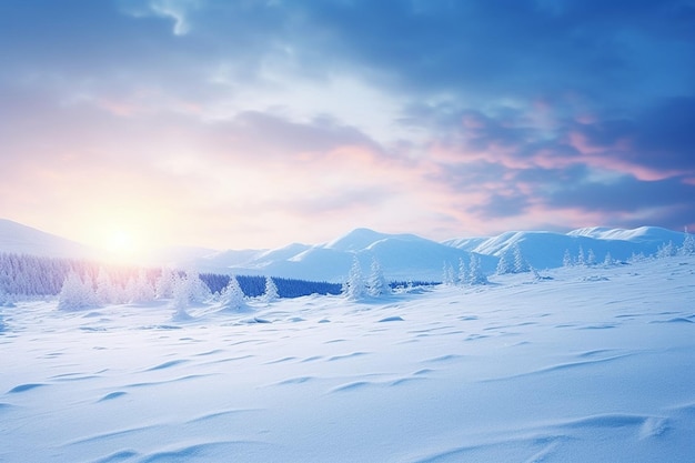 Winter daylight background