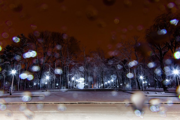 Winter decorated streets