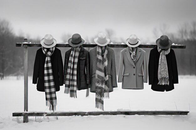 Foto ai generativa per la moda invernale