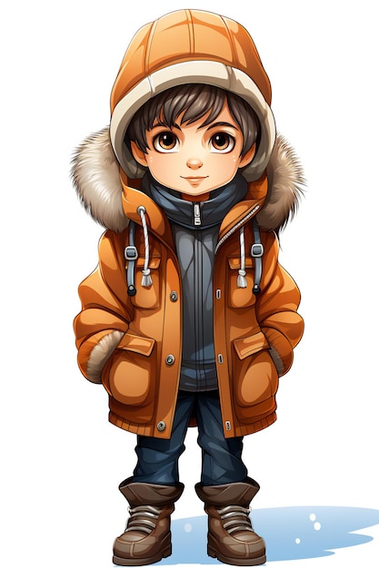 Winter Fashion Illustration Winter Outflit Clipart