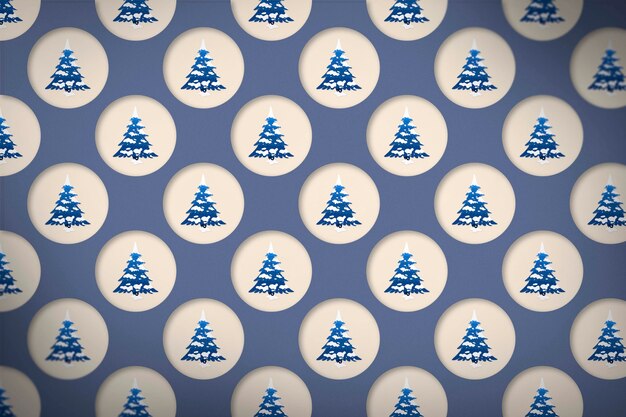 Photo winter fir trees shapes pattern