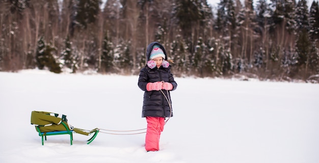 Winter fun in childhood