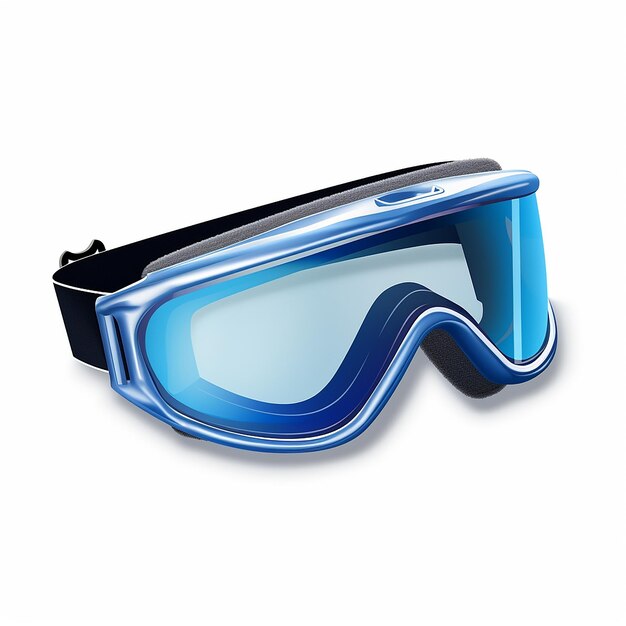 Foto winter glass ski goggles vector geïsoleerd op wit