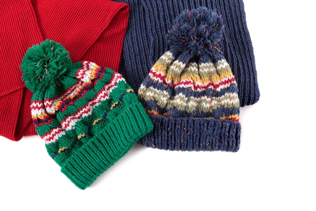 Winter hats and scarves