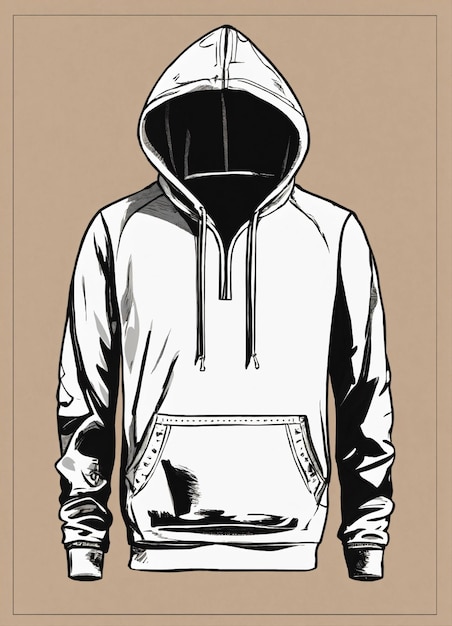 winter hoodie template