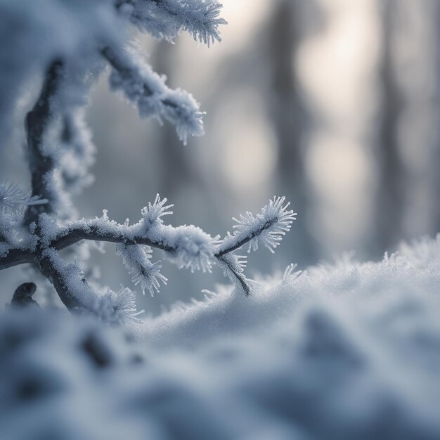 Foto winter in het bos winter achtergrond