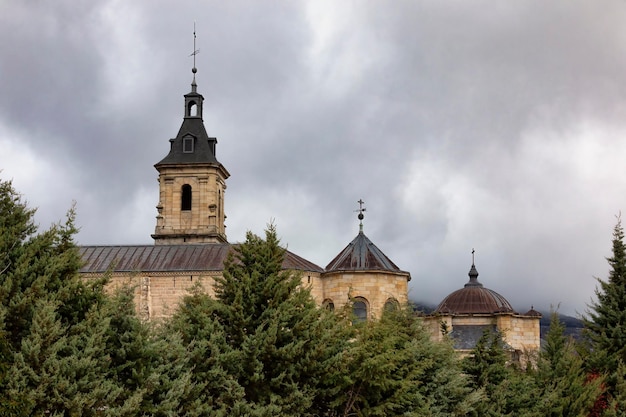 Winter in het Paular-klooster, Rascafria, Madrid.