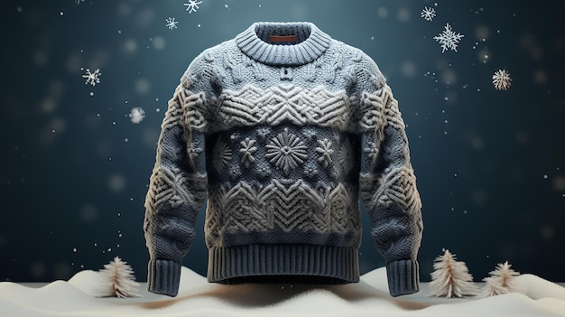 Winter Jumper Mockup Generative AI