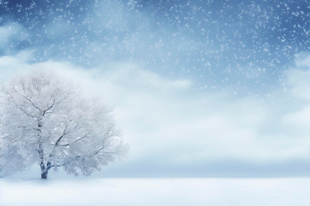 winter landscape background