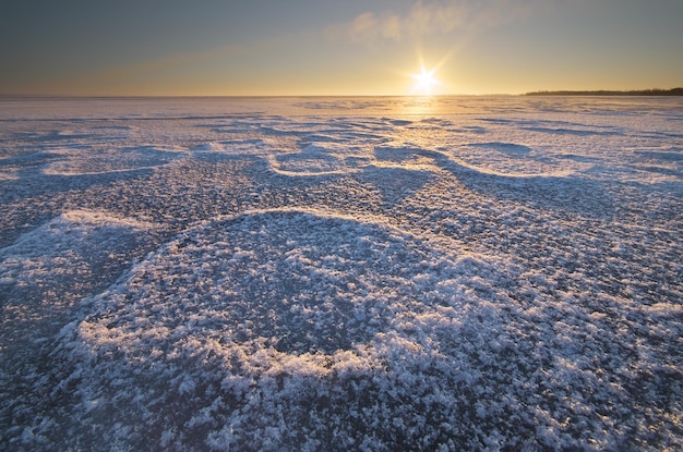 Winter landscape Composition of nature