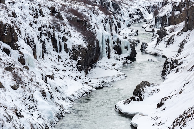 Winter landscape Iceland