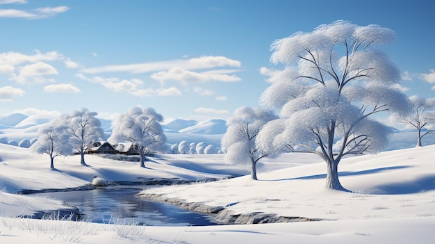 winter landscape scenes