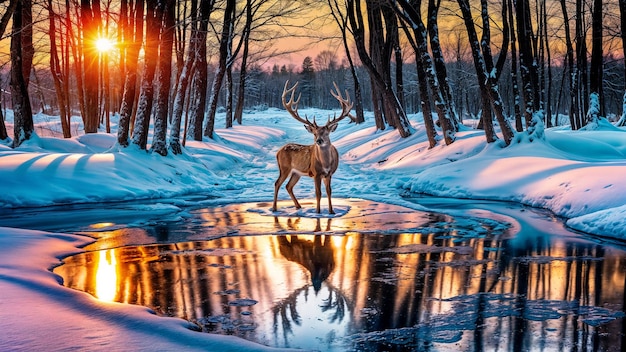 Foto carta da parati per paesaggi invernali