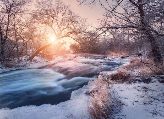 Photo winter landscape