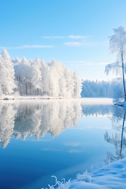 Foto paesaggio invernale