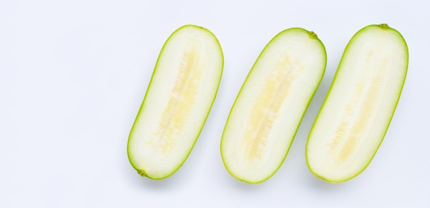 Winter melon on white