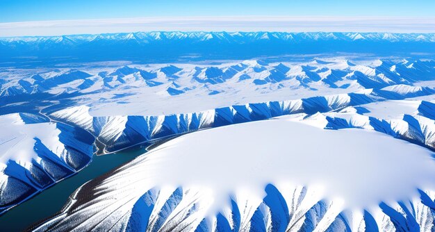 Winter mountain landscape