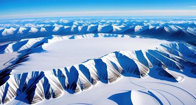 Winter mountain landscape