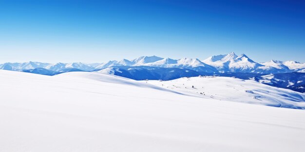 Зимние горные вершины покрыты снегом Лыжный ландшафт Фрирайдинг Зимние виды спорта Генеративный ИИ