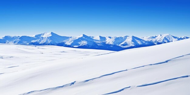 Winter mountain peaks are covered with snow Ski landscape Freeriding Winter sports Generative AI