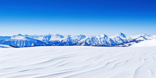 Winter mountain peaks are covered with snow Ski landscape Freeriding Winter sports Generative AI