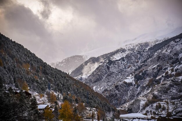 winter in the mountains, snow cover, cold, winter