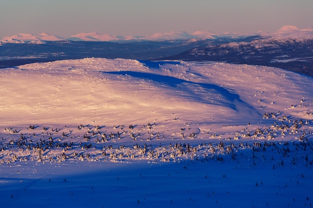 Winter mountains