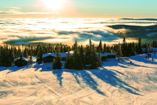 Winter mountains