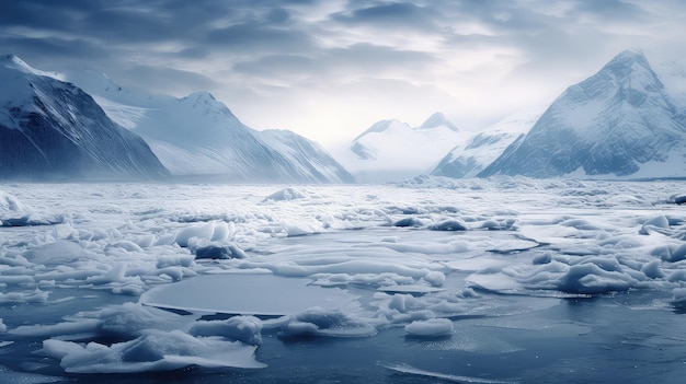 冬の自然の氷の背景