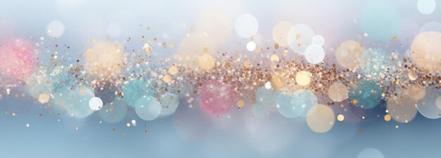 Photo winter new year or christmas abstract background with snowflakes glitter and bokeh on a light background