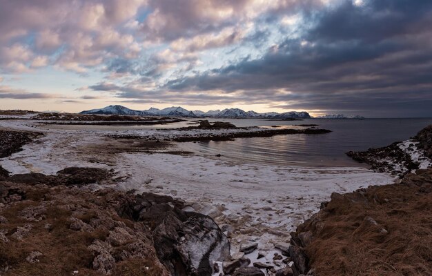 Winter Norway lake