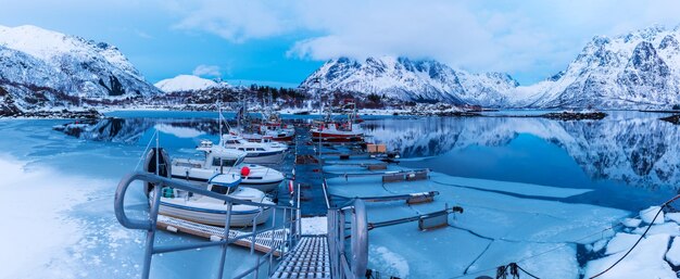 Winter Norway lake