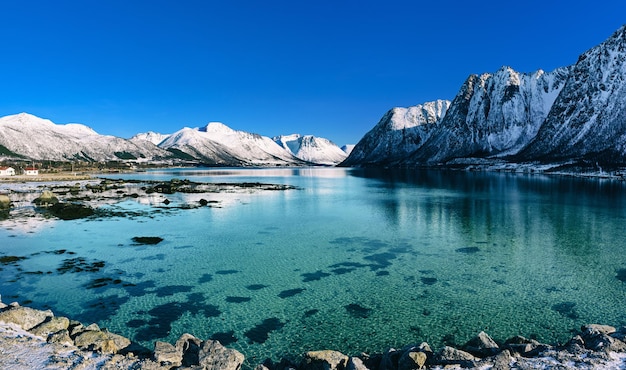 Winter Norway lake