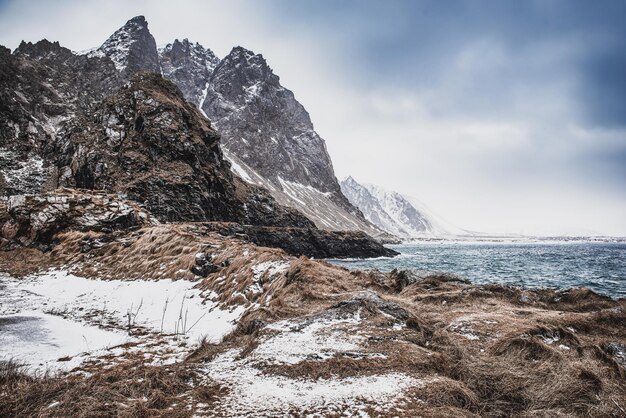 Winter Norway sea