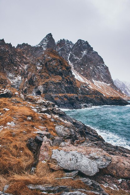 Winter Norway sea