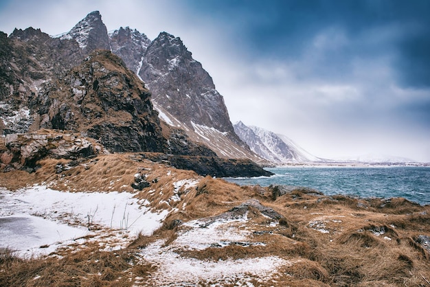 Winter Norway sea