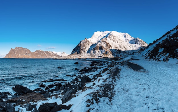 冬のノルウェー海