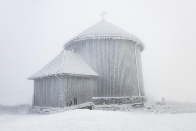 Winter op de Snezka berg