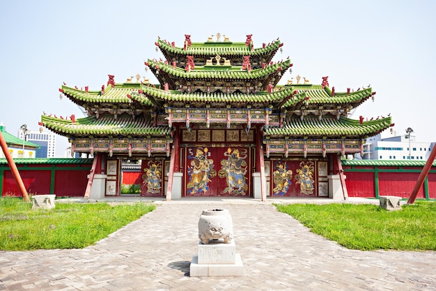 The Winter Palace of the Bogd Khan Museum is located in southern Ulaanbaatar, capital of Mongolia