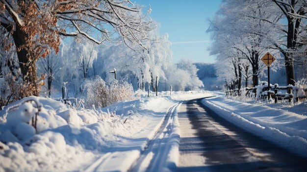 Winter park in the citygenerative ai