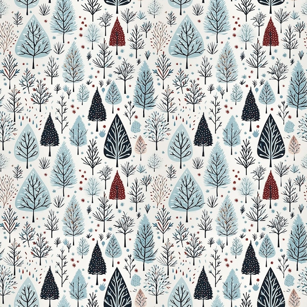 Photo winter pattern seamless pattern