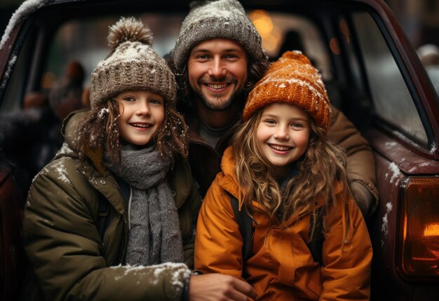 Winter_portrait_of_a_family_sit_on_car_trunk_enjoy