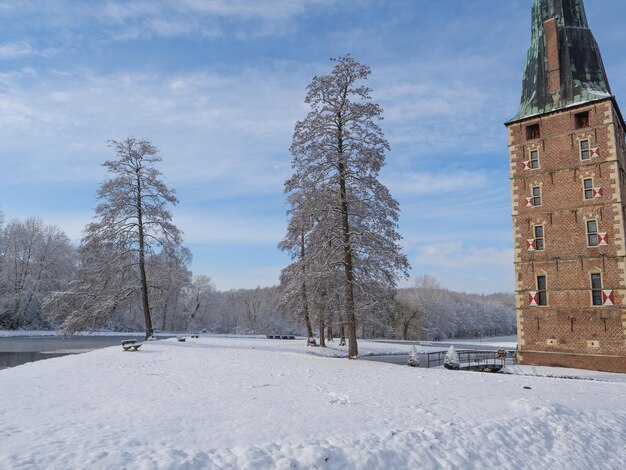 Photo winter at raesfeld castle