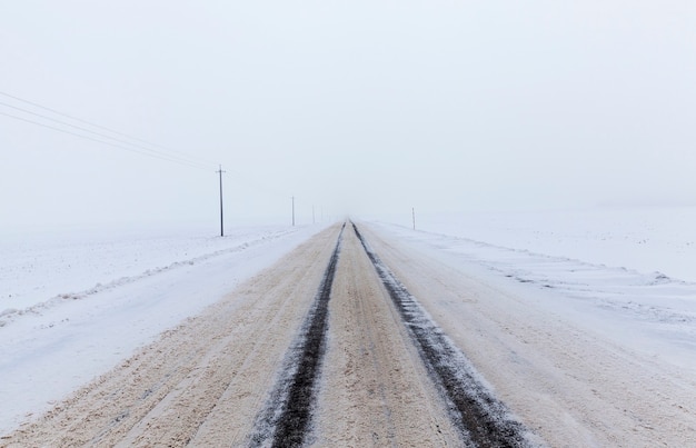 Strada invernale