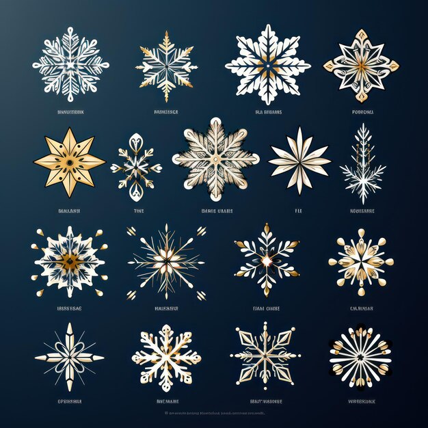 Winter's Whimsical Snowflake Doodles A Vector Image Celebrating Love