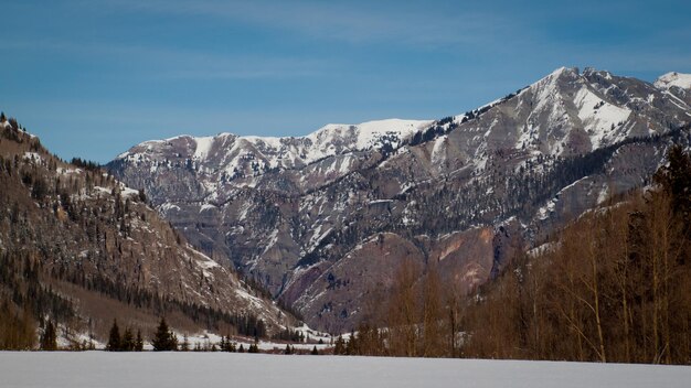 Inverno a san juan mountains, colorado.