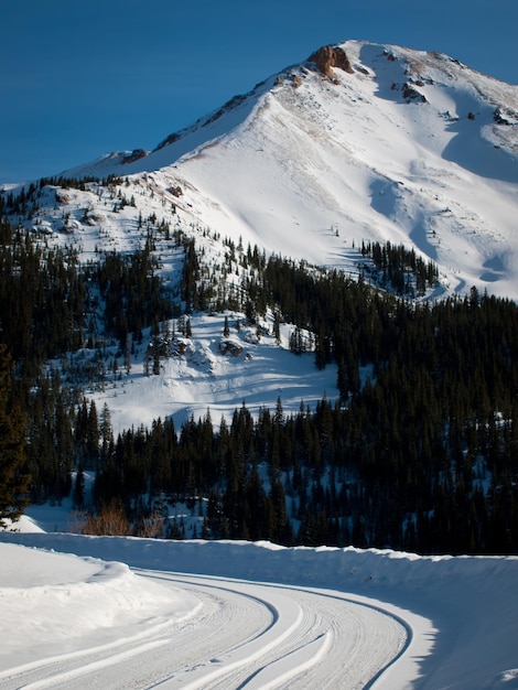 コロラド州サンファン山岳地帯の冬。